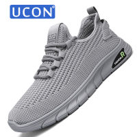 UCON รองเท้ากีฬาสะดวกสบายระบายอากาศสบายๆผู้ชาย39-44,ใหม่รองเท้ากีฬาตาข่ายน้ำหนักเบาอเนกประสงค์สำหรับผู้ชาย