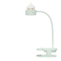 Reading LED Bed Table Clamp Cat Night Light 2 in 1 for Bed Headboard Book Clamp Light 360 Flexible Gooseneck Clip Table Lamp