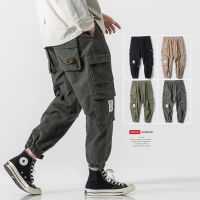 Overalls Mens Trendy nd Ankle-Leg Straight Loose Korean Version Autumn All-Match Super Hot Casual Pants [Ding Dong Clothing Store] 4.28