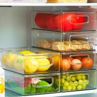 Transparent Fridge Organizer Storage Box Refrigerator Organizer Bins Kitchen Fruit Egg Food Storage Container Drawer Rack Clear
