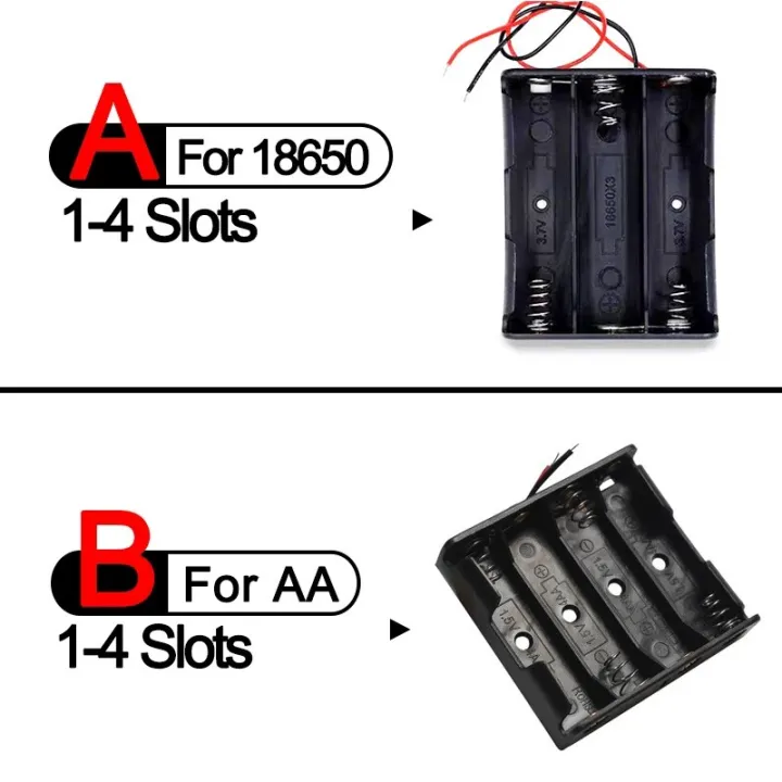 abs-plastic-18650-power-bank-case-aa-battery-holder-container-1-2-3-4-slot-battery-diy-18650-battery-storage-box-with-wire-lead