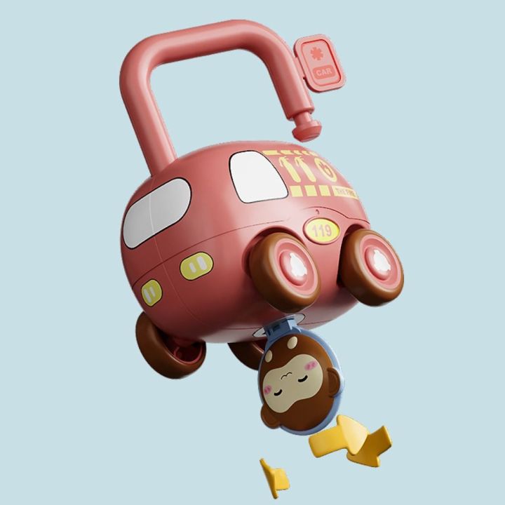 รถรถลากเฉื่อยเสื้อยืดแฟนคลับอนิเมะของเล่นกดปุ่มรถพยาบาลจับคู่ของเล่นรถกดและไปเด็ก