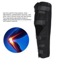 พยุงเข่าแบบปรับได้ Splint Immobilizer พร้อมขายึดแผ่นเหล็ก4ตัวสำหรับการบาดเจ็บที่ขาเข่าแพลงหลังผ่าตัดการกู้คืน