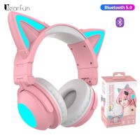 【DT】hot！ Headphones Bluetooth Kid Headset Stereo with Microphone Music light Ear Earphone