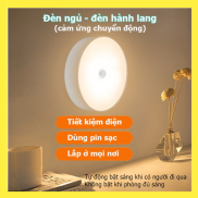 Đèn Cảm Biến Chuyển Động, Đèn Led Thông Minh Ban Đêm Dán Tường Không Dây