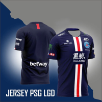 Latest (สต็อกเพียงพอ) The LGD PSG Jersey Dota 2 PUBG Mobile Legend Free Fire Nickname Gameคุณภาพสูง size:S-5XL