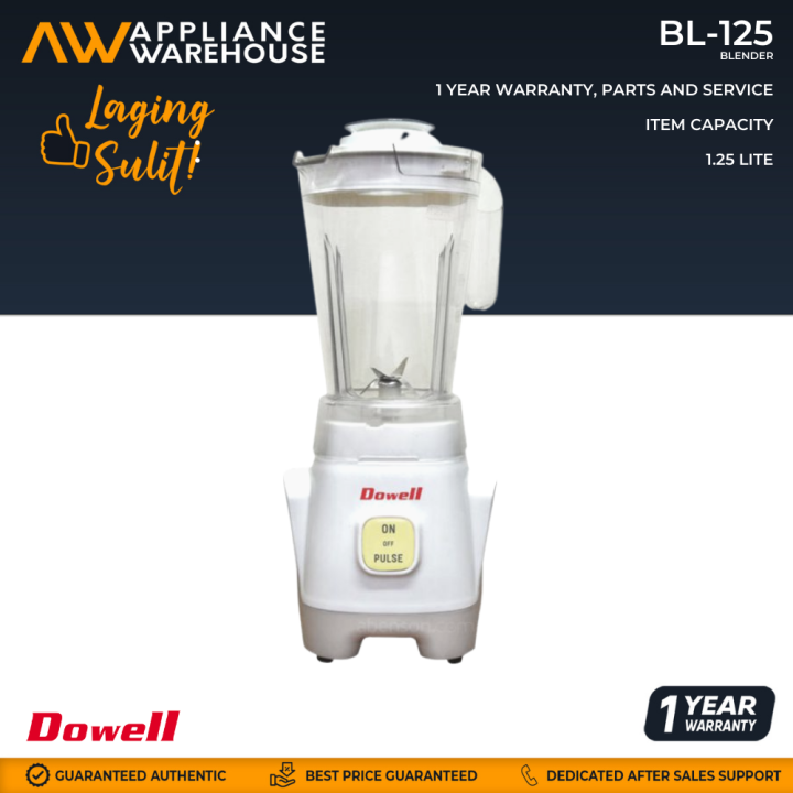Dowell BL125 Blender 1.25L Lazada PH
