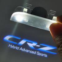 2pcs CRZ Emblem Logo Welcome Light For Honda CR-Z Odyssey Accord Car Styling Honda CR-Z Hybrid Advanced Sports Car Door Light