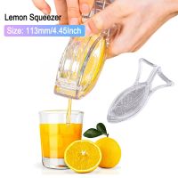 Acrylic Manual Citrus Juicer Double Bowl Fruit Orange Lemon Squeezer Machine Kitchen Gadget Household Tool for Home Kitchen Bar