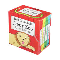 Dear zoo little Library English original dear zoo little Library palm Book 4 childrens English Enlightenment cardboard book picture story book parent-child reading picture book English version