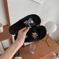 ♧ Cat And Mouse Slippers Female Summer Cartoon Home Indoor Anti-Slip Bathroom Bedroom Outdoor Wear Korean Version Student F