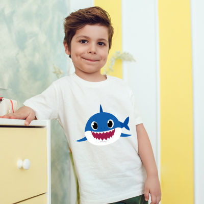 Baby Shark Doo Doo Doo Baju Kanak Boys&Girls Fashion T Shirt Uni Baby Tops O Neck Casual Wear Cartoon Tees