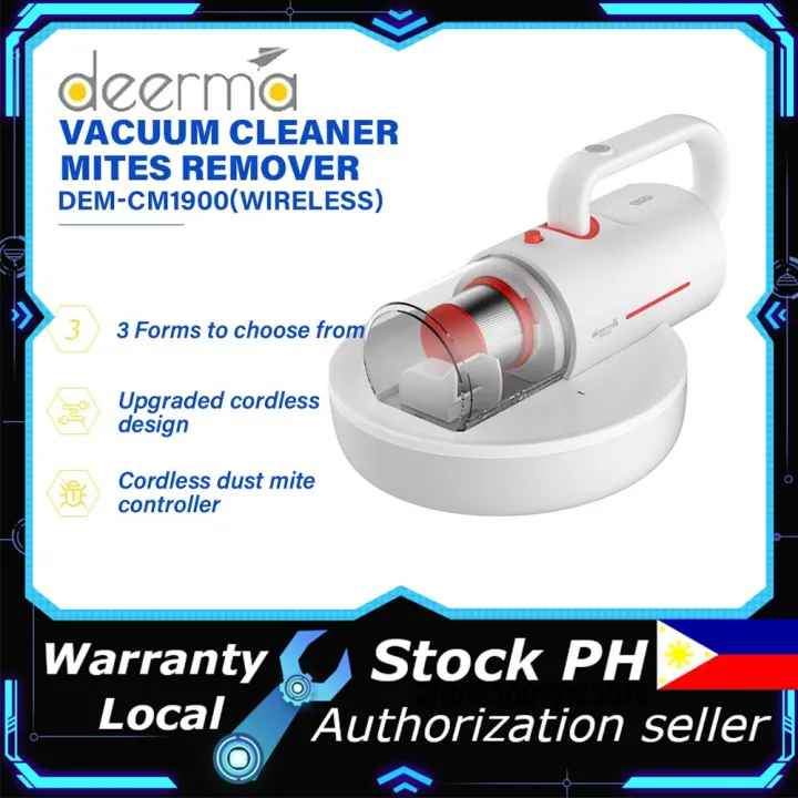 Deerma Vacuum Cleaner CM1900 Mite Remover Rechargeable Cordless Bed Dust Mite Removal UV