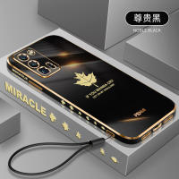 Glory 30Pro Phone Case New Electroplated Maple Leaf Soft Case Glory 30S All-Inclusive Silicone Cover for