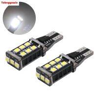 2X12V T15 W2.1x9.5d สำหรับรถบัส W16w ไฟ Led 15 2835smd โคมไฟ Smd Blanc 6000K