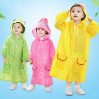 Big Brim Extra Large Thickened Poncho Baby Children Raincoat Boys Girls Kindergarten Kids Waterproof