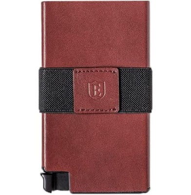 Ekster Senate - Slim Leather Wallet - RFID Blocking - Quick Card Access (Merlot Red)