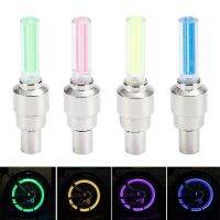 2021 1PC Bicycle Nozzle Light Neon Tire Gas Nozzle Valve Core Glow Stick LED Lights Outdoor Bicycle Wheel Light