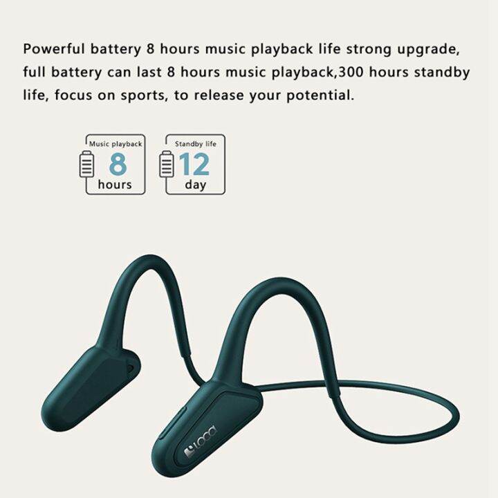 2x-loca-z2-bone-conduction-bluetooth-headset-ipx4-waterproof-wireless-bluetooth-headset-for-running-traveling-green