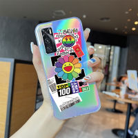 Casing Ponsel เคสสำหรับ Vivo V20 V20 2021 V20 SE แฟชั่นเคสที่มีสีสันบัตรเลเซอร์ในตัวฝาครอบ