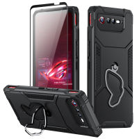 ZSHOW Armor Case สำหรับ ROG Phone7 6 6D 5 Pro Ultimate Case Air Trigger ใช้งานร่วมกับ Kickstand Dust Plug กันกระแทก