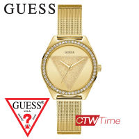 (ผ่อนชำระ สูงสุด 10 เดือน) GUESS Tri Glitz นาฬิกาข้อมือผู้หญิง สายสแตนเลส รุ่น W1142L2 (Gold) [ประกันศูนย์ CMG 2 ปี]