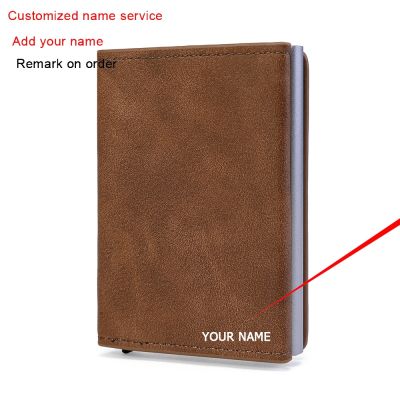 （Layor wallet） ชื่อที่กำหนดเองกระเป๋าสตางค์ผู้ถือบัตรหนังบางมัลติฟังก์ชั่ Rfid กระเป๋าสตางค์ป้องกันการโจรกรรมพร้อมช่องบันทึกสำหรับกระเป๋าบัตรผู้ชาย