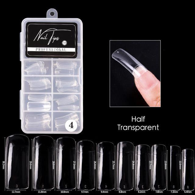 100pcs-box-clear-acrylic-false-full-cover-nail-tips-nails-extension-stiletto-coffin-fake-nail-faux-ongle-french-capsules-ongles