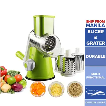 BUYYU Multi-purpose Stainless Cheese Grater Food Fruit Vegetable Shredder  Grinder Food Grater