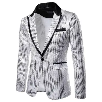 Purple sequin blazer on sale mens