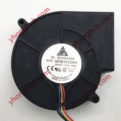 Delta Electronics BFB1012VH 5D84 Server Blower Fan DC 12V 1.80A 97x97x33mm 4-Wire