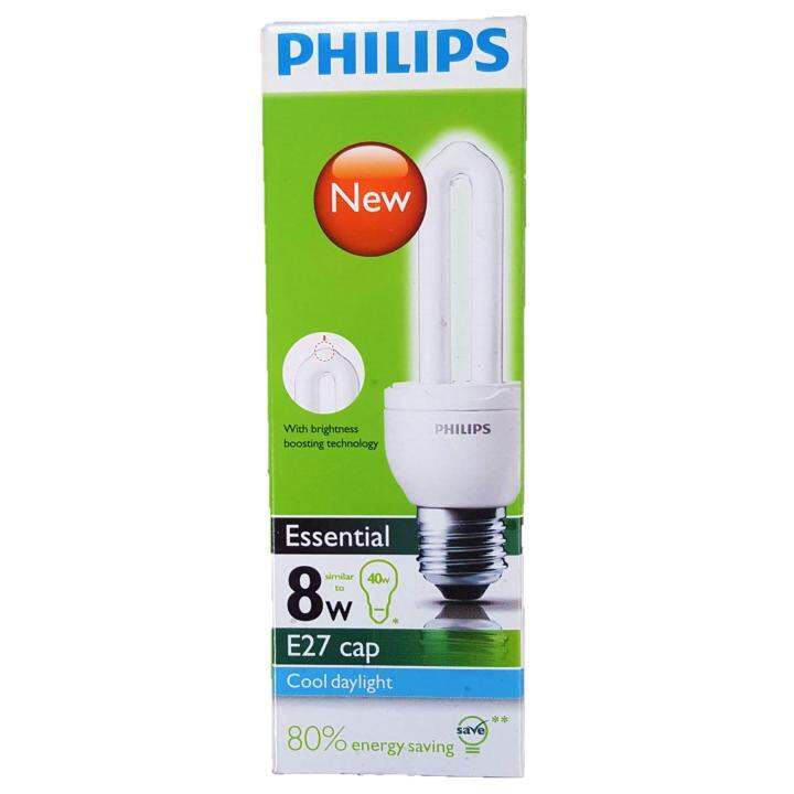 Philips Essential Compact Fluorescent Light Bulb 23W/18W/14W/11W/8W