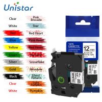 Unistar TZe-231 Label Tape Label Maker Laminated Tape 12mm Black on White Compatible for Brother Labeler TZe-231 TZe-241 TZe-251