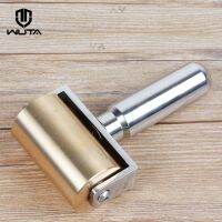 【YF】 WUTA Design 1000g Smooth   Silent Solid Brass Stainless Steel Leather Craft Roller Edge Creaser Glue Laminating Tools 65mm