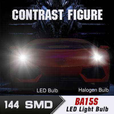 2ชิ้น AMBOTHER 144 SMD BA15S 1156รถยนต์แสงสัญญาณไฟกะพริบไฟ LED หลอดไฟไฟหน้ามุม