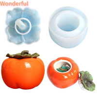 ?【Lowest price】Wonderful กล่องเรซินอีพ็อกซี่คริสตัลแบบสร้างสรรค์กล่องเก็บลูกพลับโถเก็บผลไม้แม่พิมพ์ซิลิโคนทนทานรุ่นวัสดุแฮนด์เมด