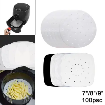 100pcs 7/8/9 inches Parchment Paper Sheets Inch Air Fryer Liners