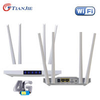 TIANJIE Unlocked 300Mbps 4 Quad External Antennas Home Wifi Router 3G GSM LTE Hotspot 4G Modem With Sim Card Slot