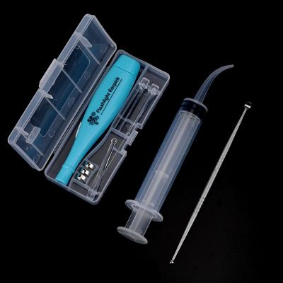 LED Earwax Removal Tool Kit Stainless Steel Earpick Tonsil Stone Extractor Health99