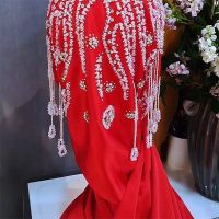 【YF】 Muslim Women Shawl Headscarf Freeshipping Pearl Summer Beading Chiffon Scarf  Hat Prayer Kufi Saudi Arabia Headwraps 2023