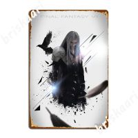 Celestineor Final Fantasy Vii Sephiroth โลหะ Plaque โปสเตอร์ Wall Decor Cinema ห้องนั่งเล่นภาพจิตรกรรมฝาผนัง-ตลกดีบุกป้ายโปสเตอร์