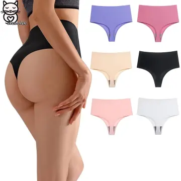 FINETOO Low-Rise Cotton Thongs Sexy T-Back Underwear Hip Lift