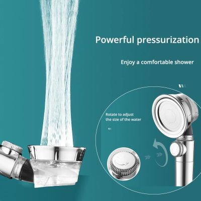 Powerful Pressurization Filter  Purification Household Shower Head Water Saving Canopy Hand-Held Single-Head Cyclone Leaf  by Hs2023