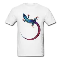 Colors Polygon Lizard Printed On Tshirts Custom Gift T Shirt Print Tshirts