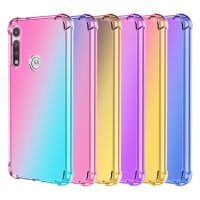 [HF17] Motorola Moto G Fast Luxury กันกระแทก Gradient ซิลิโคนนุ่ม TPU Case Ultra Thin Slim สำหรับ Moto One Fusion G9 Play Plus