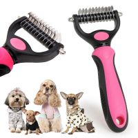 De-shedder Pet Dog Cat Hair Removal Comb Pet Detangler Fur Trim Dematting Tool Brush Grooming Thinning Tools Pet Fur Shinier New Brushes  Combs