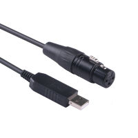 FTDI USB เพื่อ XLR DMX RS485อินเตอร์เฟซอะแดปเตอร์แปลงเวทีแสงควบคุมสายเคเบิ้ล