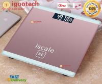 Eco Electronic weight scale เครื่องชั่งน้ำหนักดิจิตอล 0.1-180KG แสดงอุณหภูมิ SE