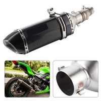 For Kawasaki Exhaust System Mid‑Pipe Slip‑On Muffler with DB Killer Fit for Ninja 250R 250 300 Z250 Z300 2008 2009 2010-2022