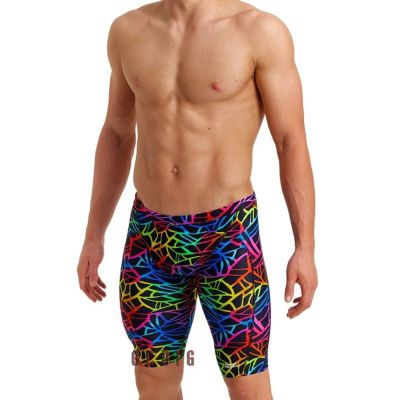 Summer Boy Beach Tight Swimming Pants Swimwear gym Training Swim Shorts Trunks Swimsuits Jammer Mens Sport Surf Shorts Trunks